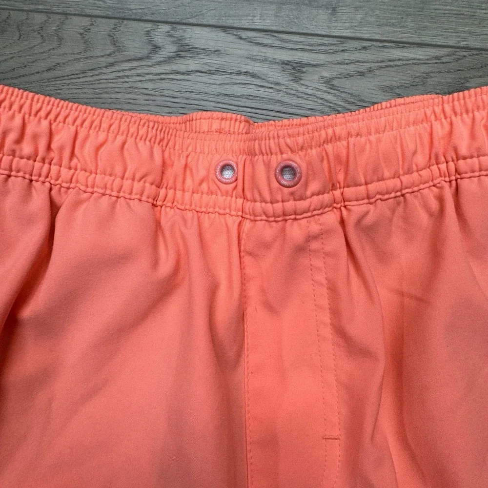 Huk Fishing Salmon Pink Swim Shorts Hybrid Sz S Lined Outdoor Beach Boat‎